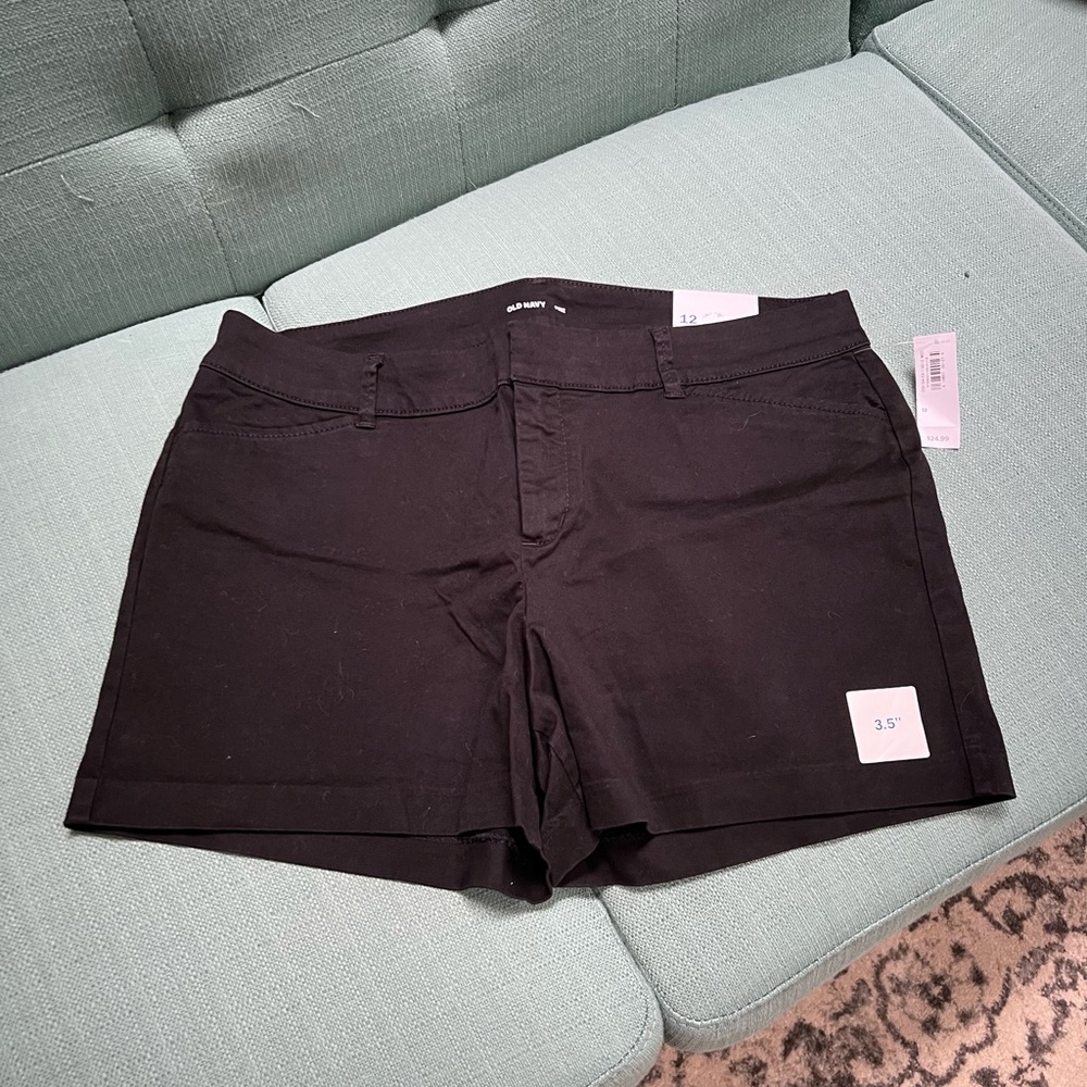 NWT Old Navy Black Shorts size 12